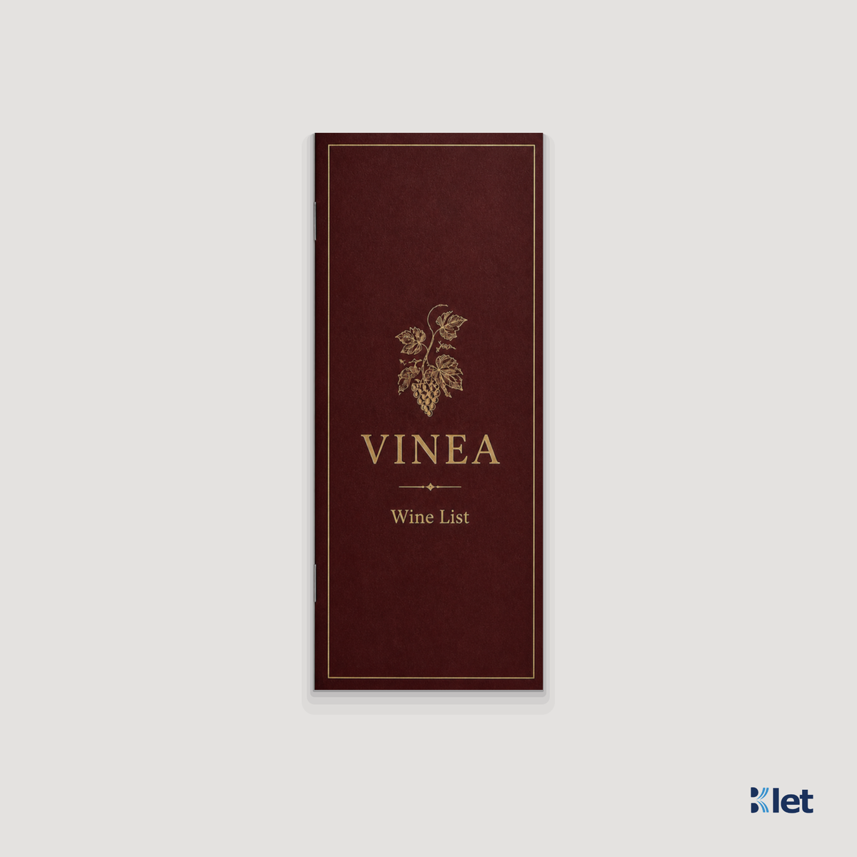 Custom 3.5 x 8.5 all-cardstock booklet, closed front cover