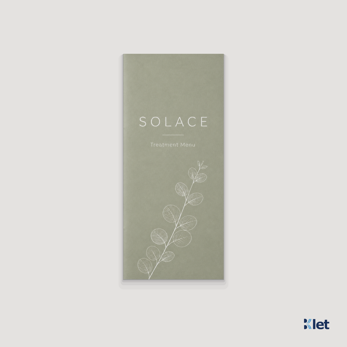 Custom 4 x 9 all-cardstock booklet, closed front cover