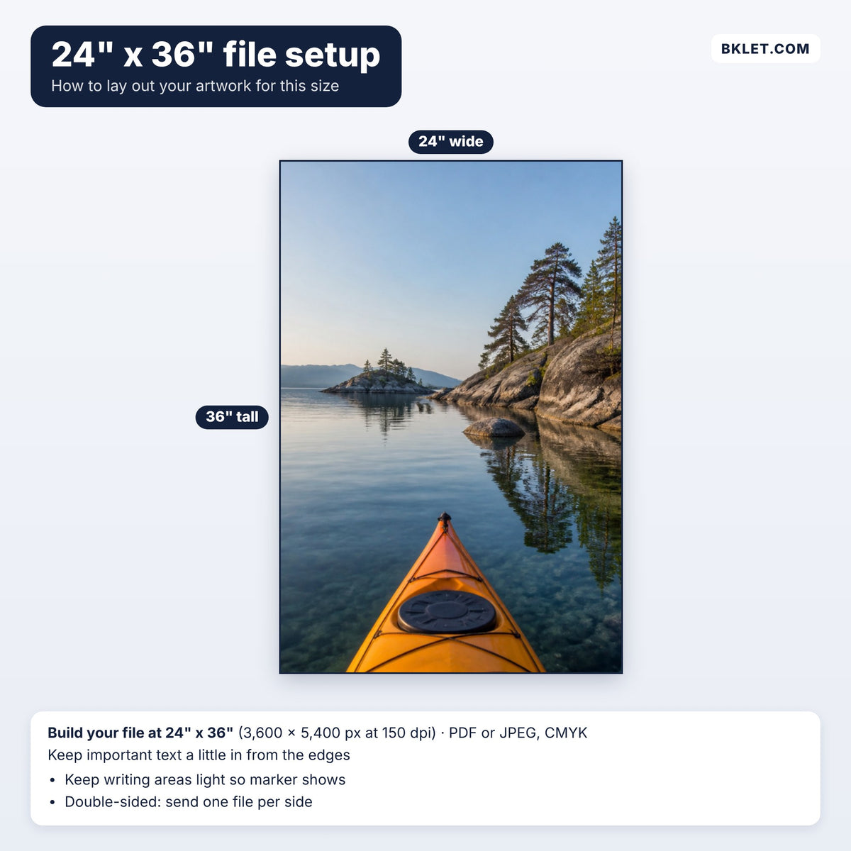 24" x 36" file setup guide