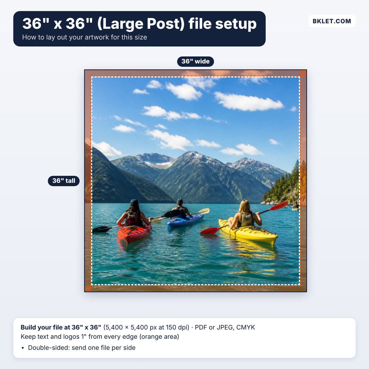 36" x 36" (Large Post) file setup guide