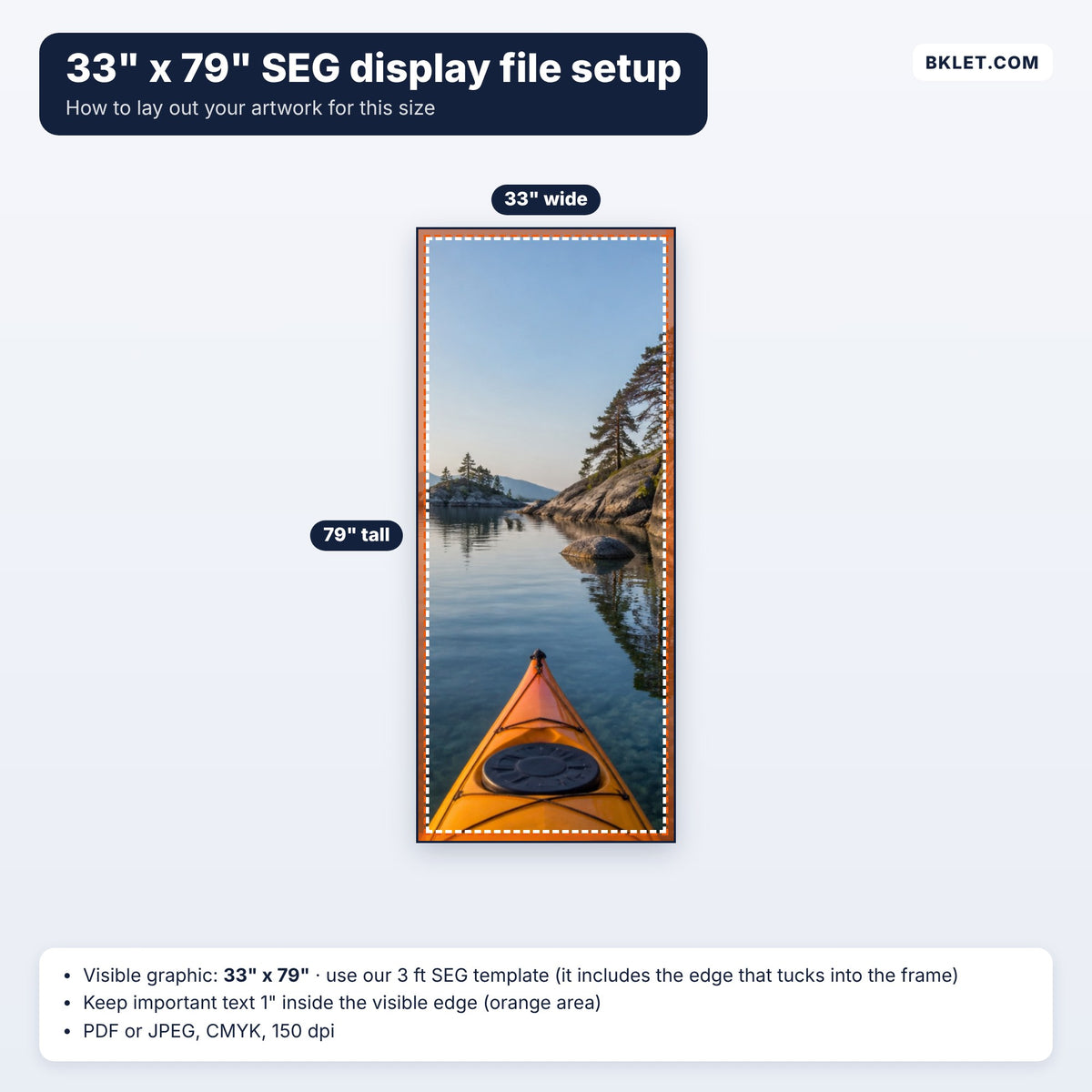 33" x 79" SEG display file setup guide