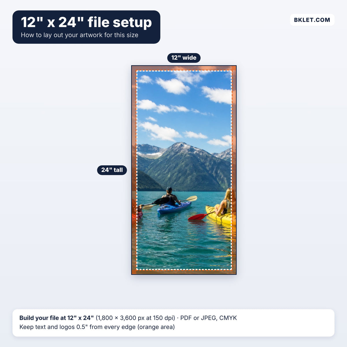 12" x 24" file setup guide