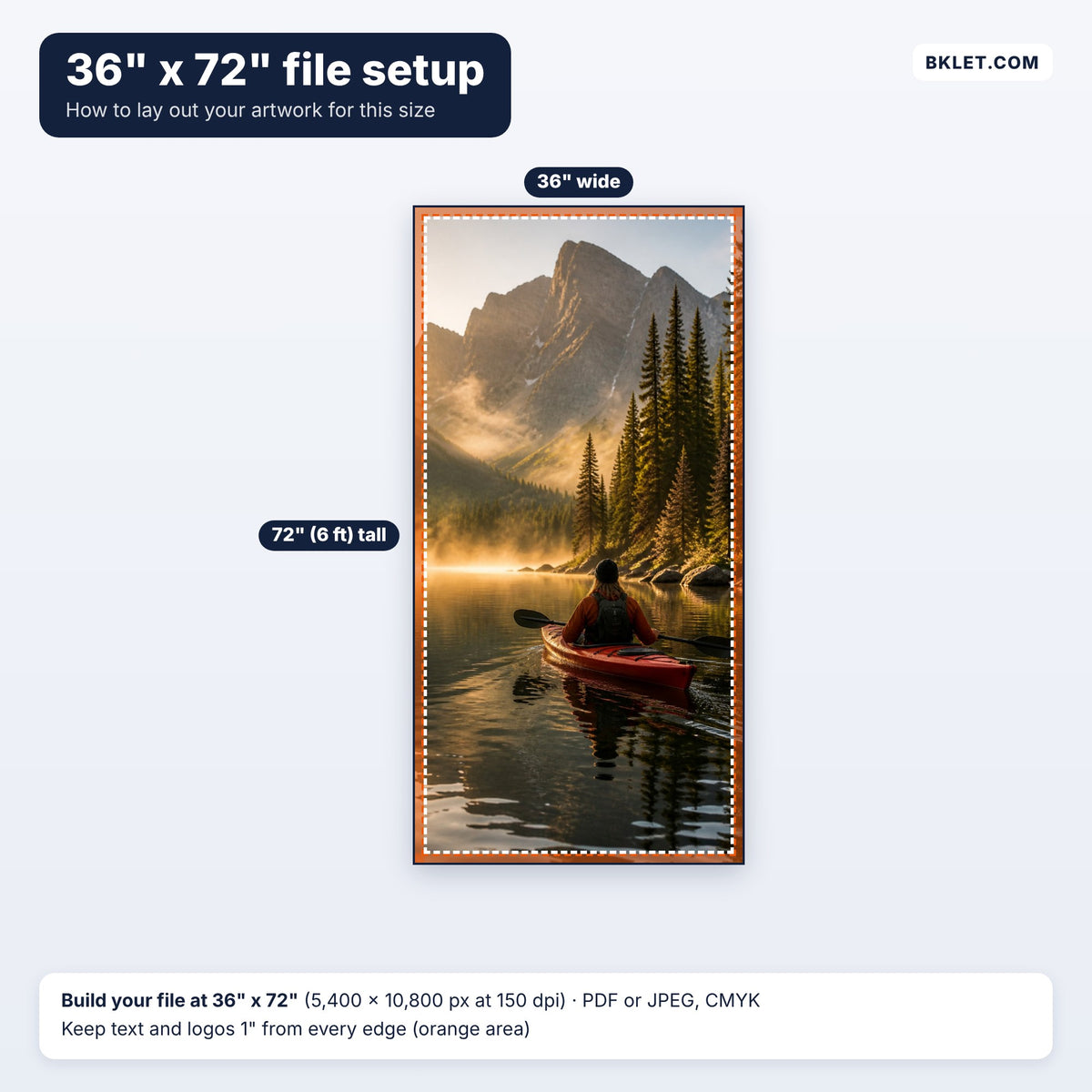 36" x 72" file setup guide