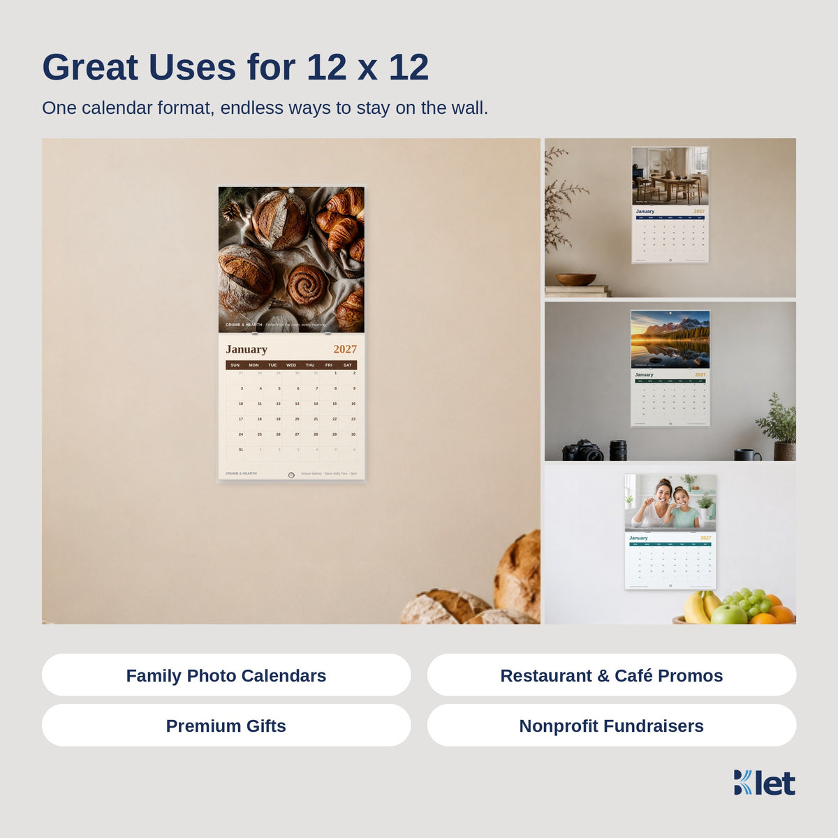 Great uses for 12 x 12 wall calendars