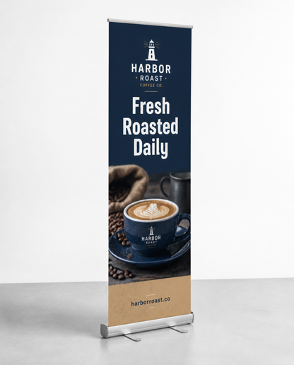 Retractable banner stand 24 x 81