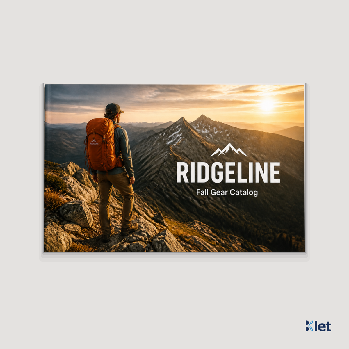 Custom 8.5 x 5.5 all-cardstock booklet, closed front cover