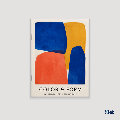Custom 9 x 12 all-cardstock booklet, closed front cover