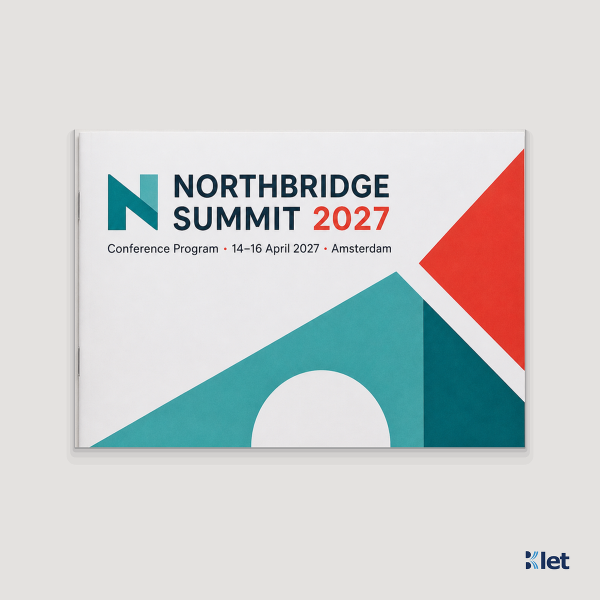 Custom A4 landscape all-cardstock booklet, closed front cover