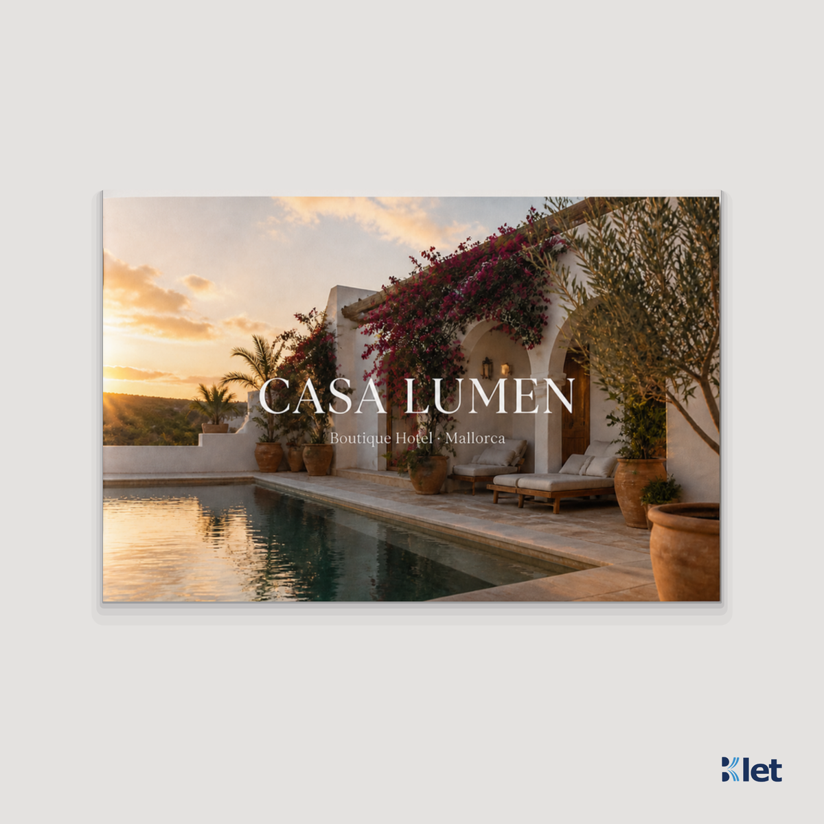 Custom 9 x 6 all-cardstock booklet, closed front cover