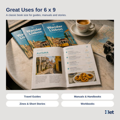 Great uses for 6 x 9 saddle-stitched all-cardstock booklets