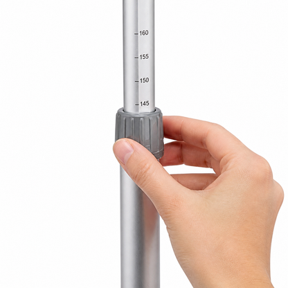 Adjustable-height telescoping support pole