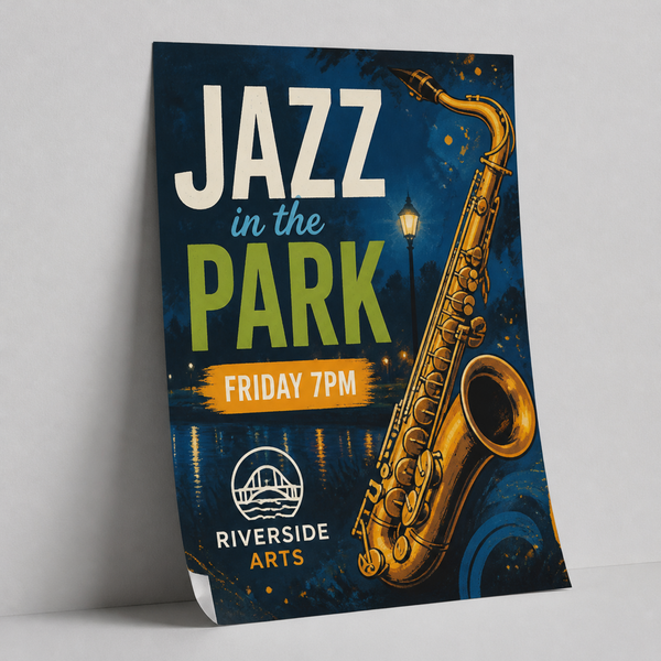 Custom large format poster on matte poster paper