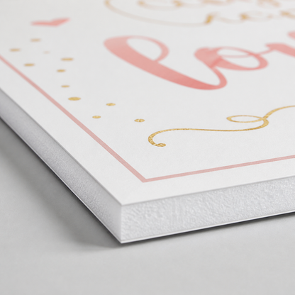 3/16 inch foam board edge close-up