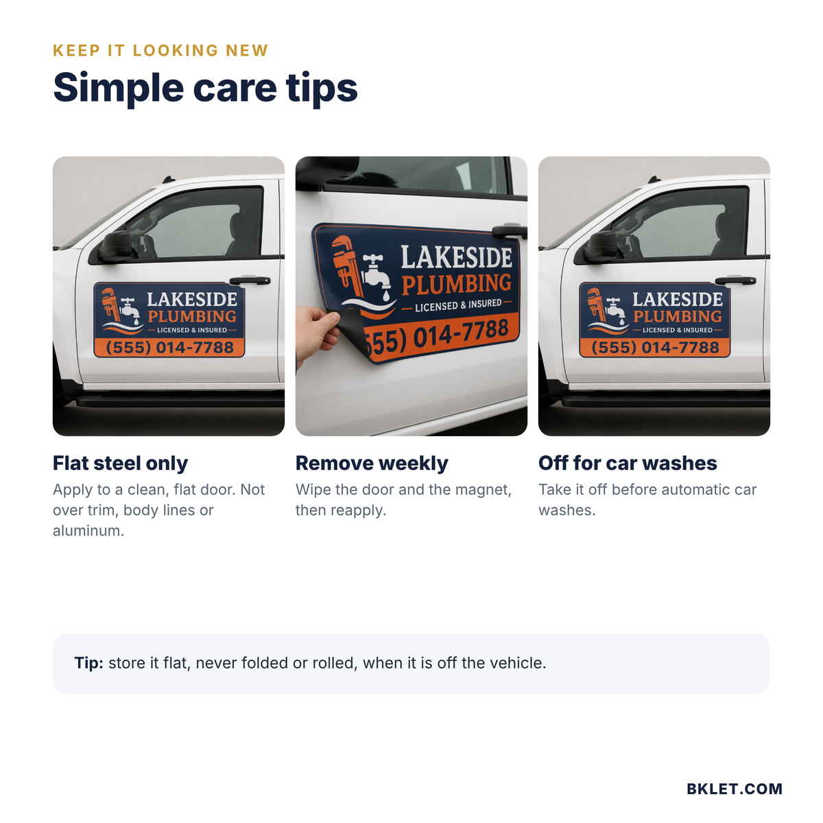 Car magnet care tips