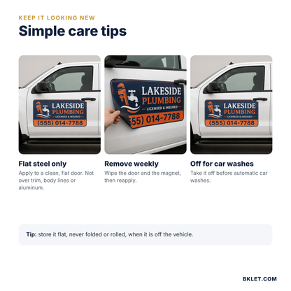 Car magnet care tips