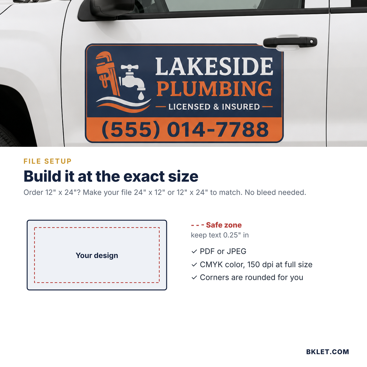 Car magnet file setup and safe zone