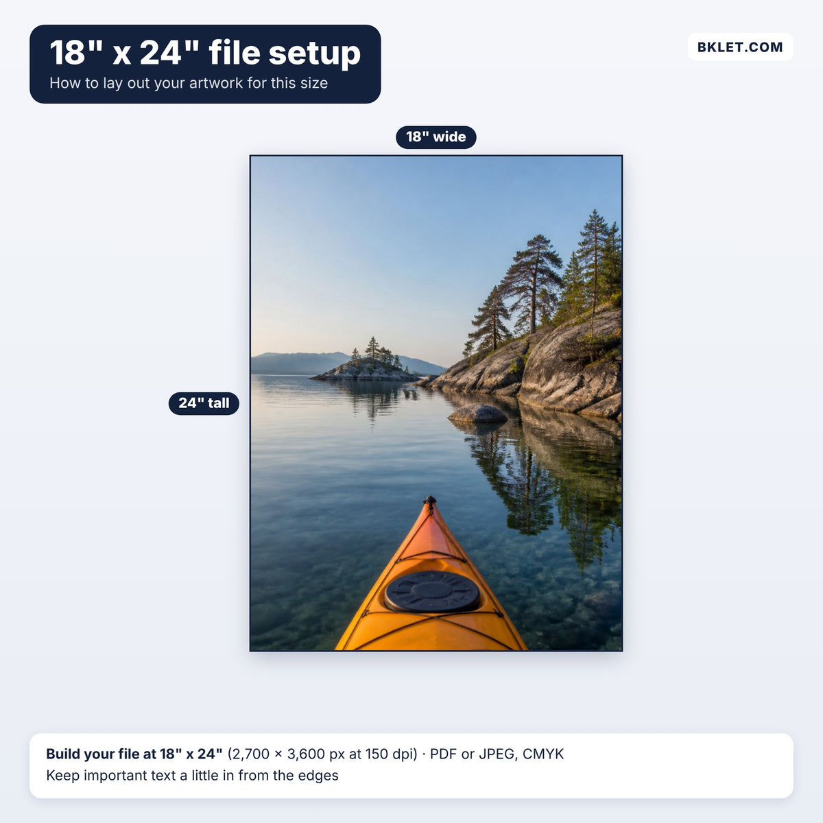 18" x 24" file setup guide