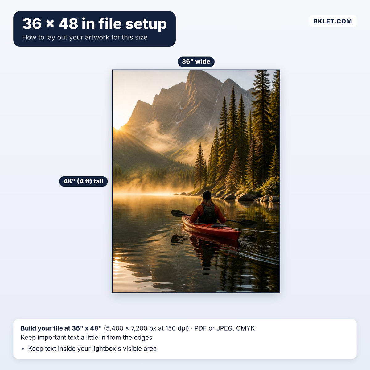 36 x 48 in file setup guide