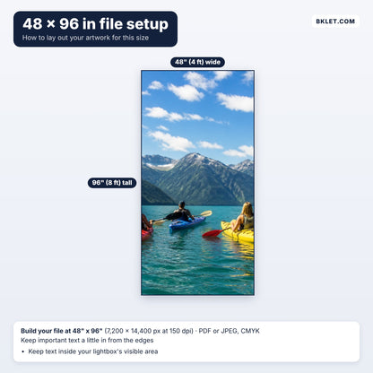 48 x 96 in file setup guide