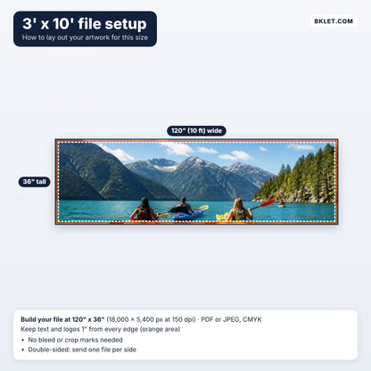 3' x 10' file setup guide