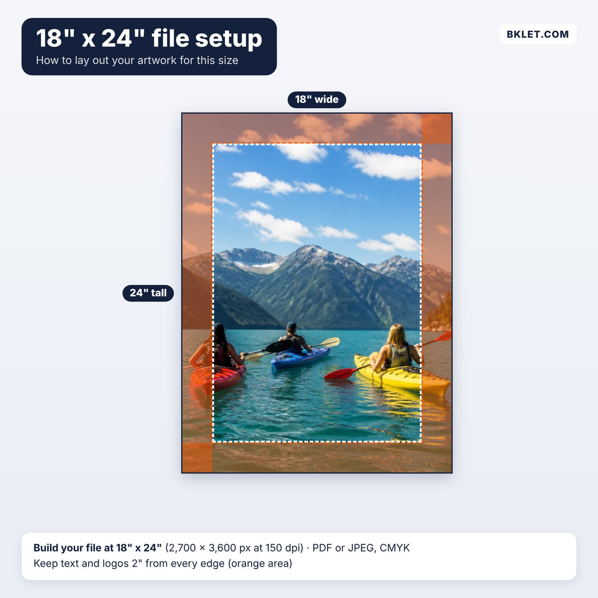 18" x 24" file setup guide