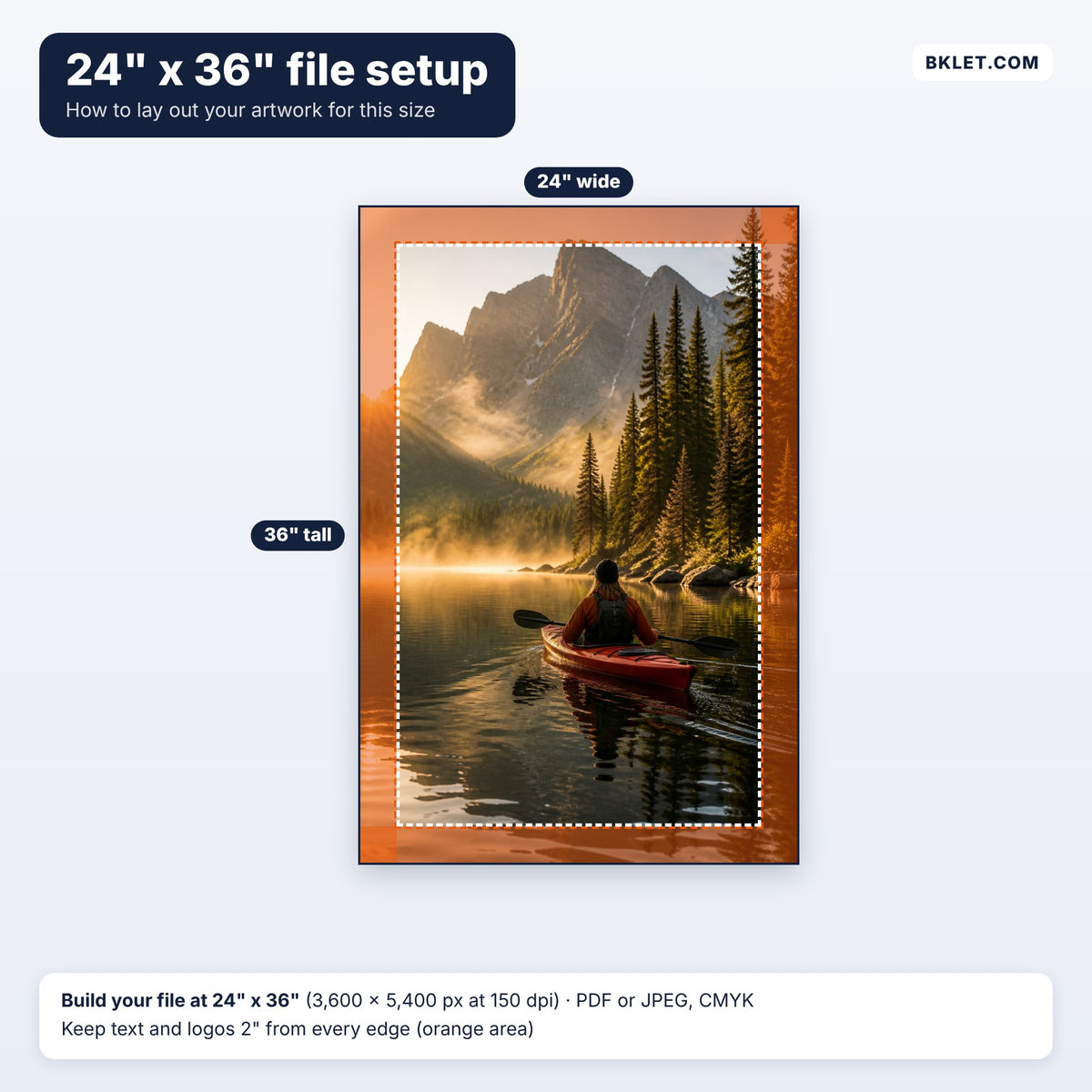 24" x 36" file setup guide
