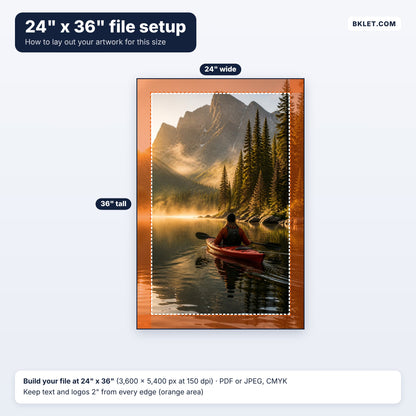 24" x 36" file setup guide