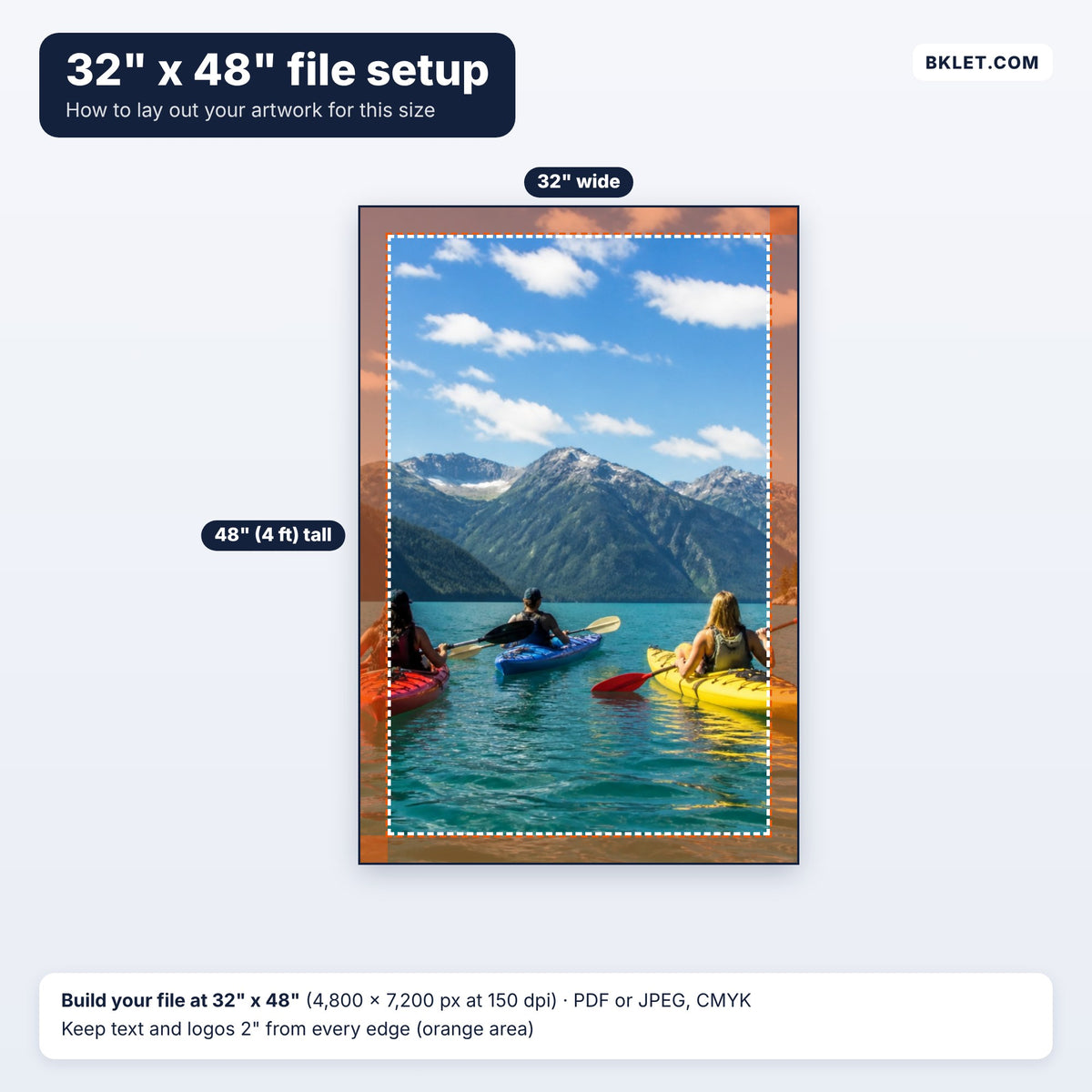 32" x 48" file setup guide