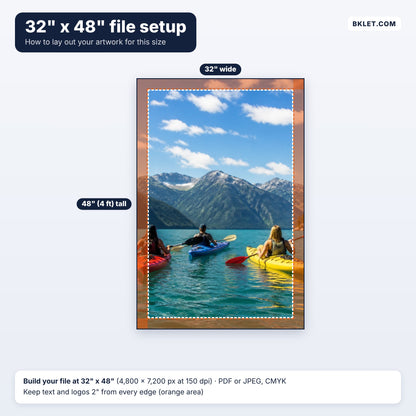 32" x 48" file setup guide