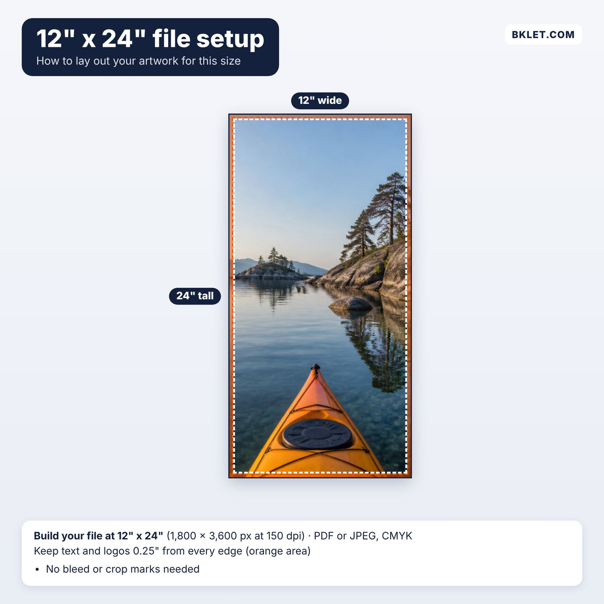 12" x 24" file setup guide