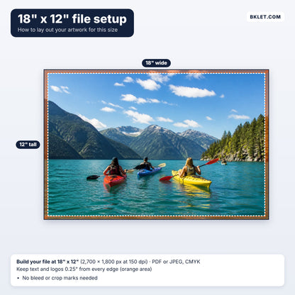 18" x 12" file setup guide