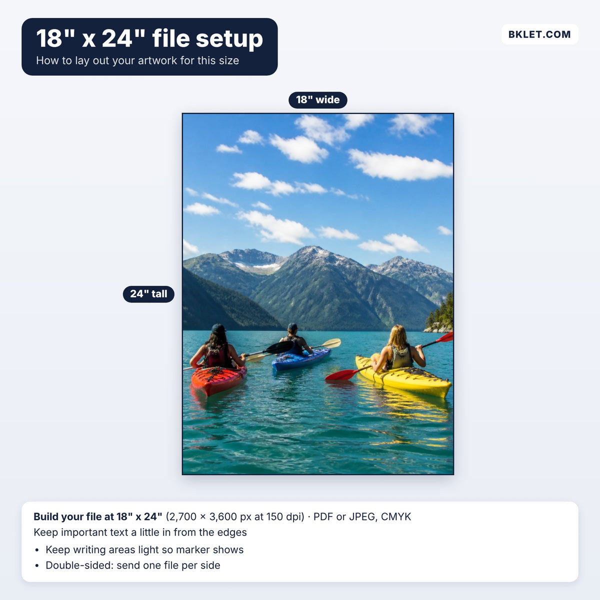 18" x 24" file setup guide