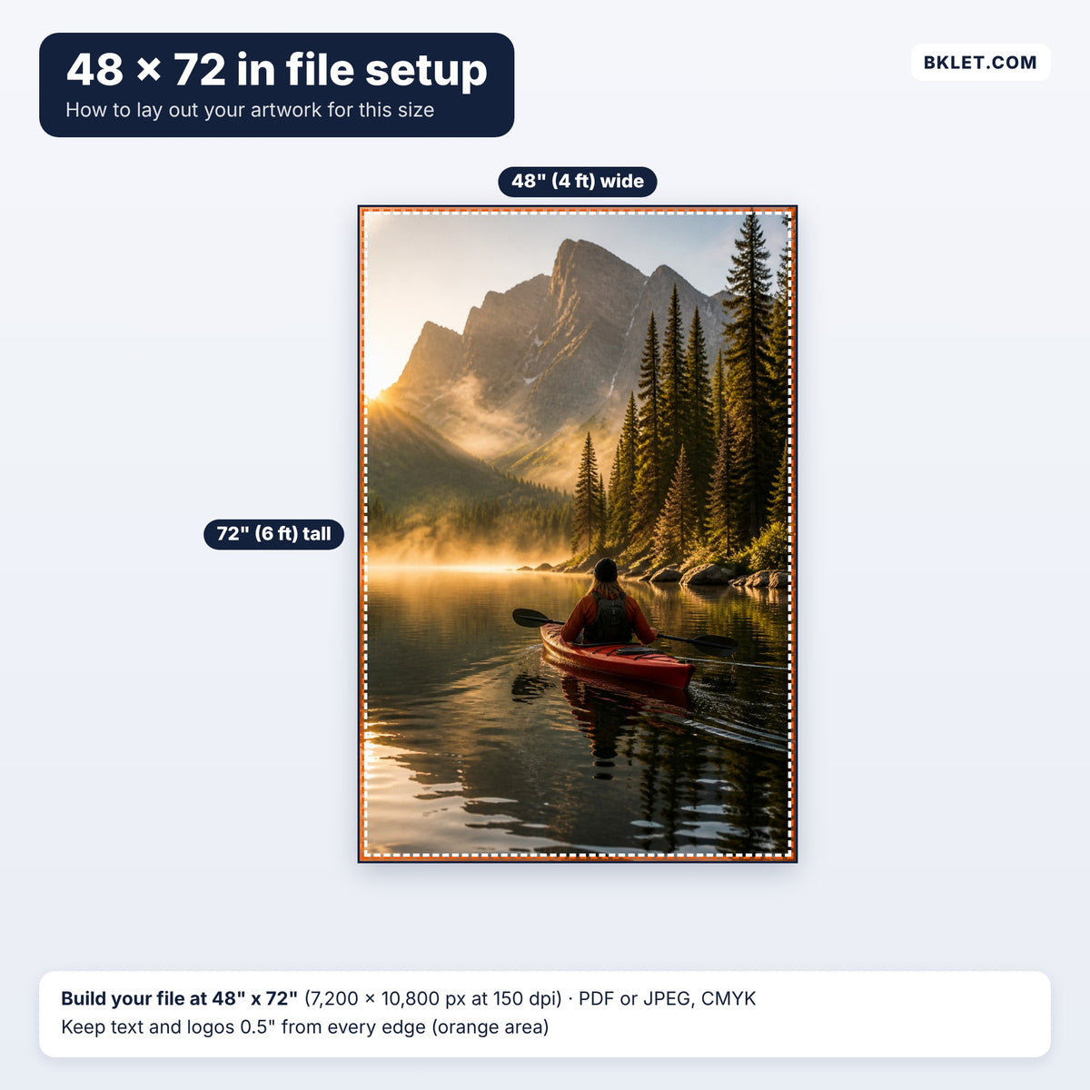 48 x 72 in file setup guide