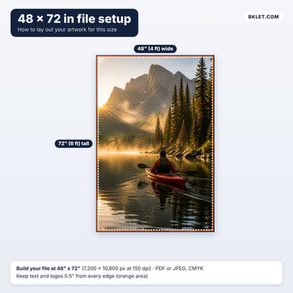 48 x 72 in file setup guide