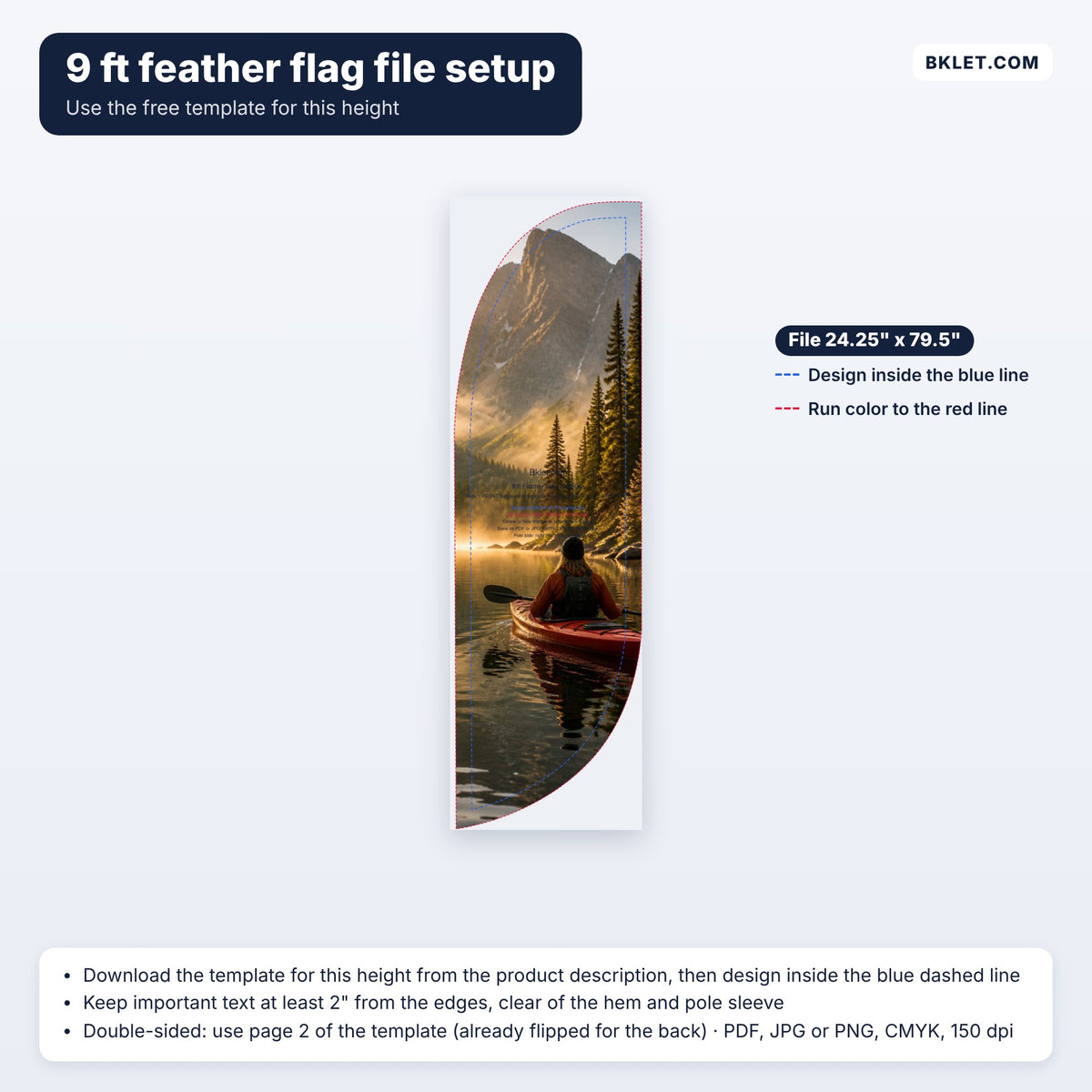9 ft feather flag file setup guide
