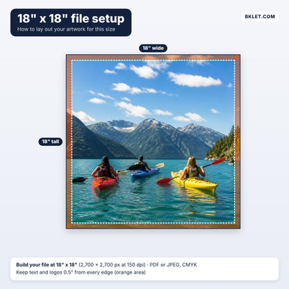 18" x 18" file setup guide