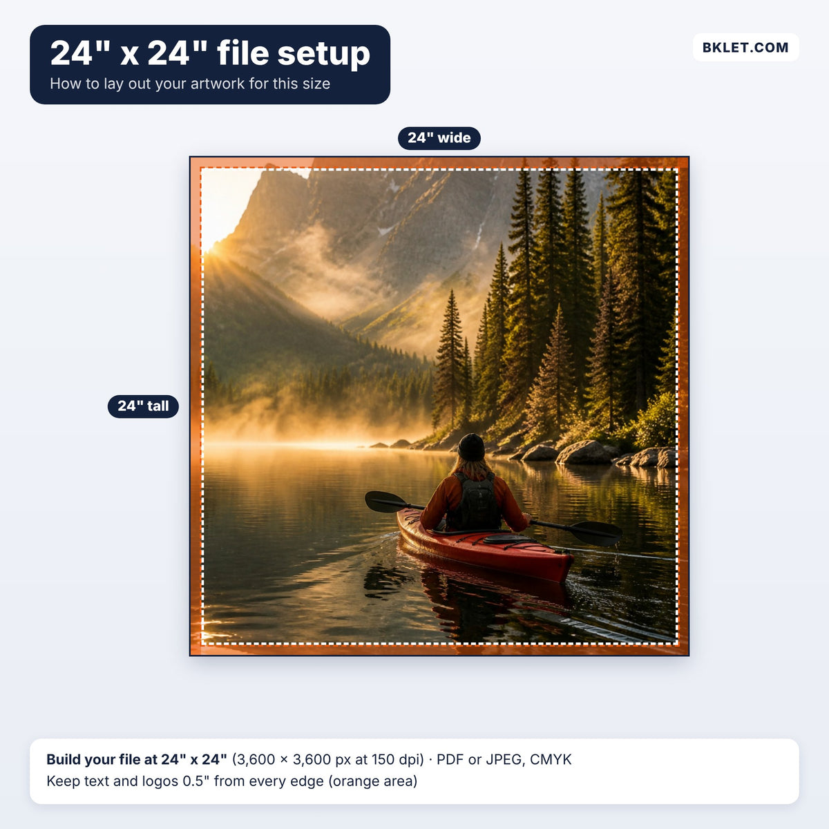 24" x 24" file setup guide