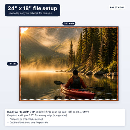 24" x 18" file setup guide