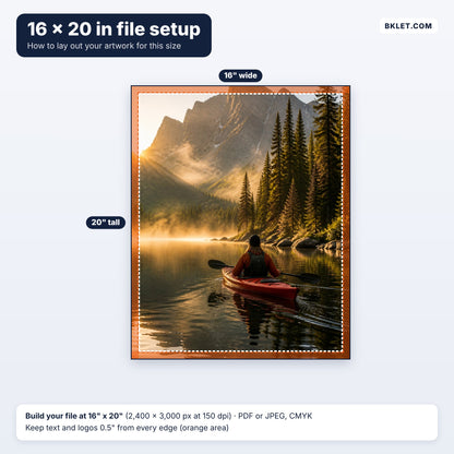 16 x 20 in file setup guide