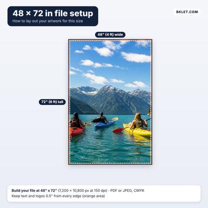 48 x 72 in file setup guide