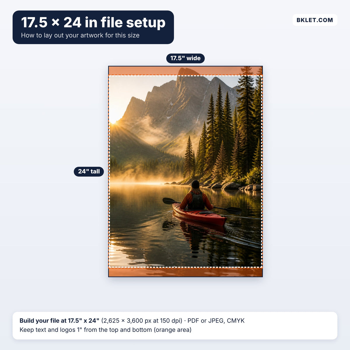 17.5 x 24 in file setup guide