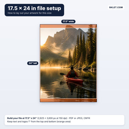 17.5 x 24 in file setup guide