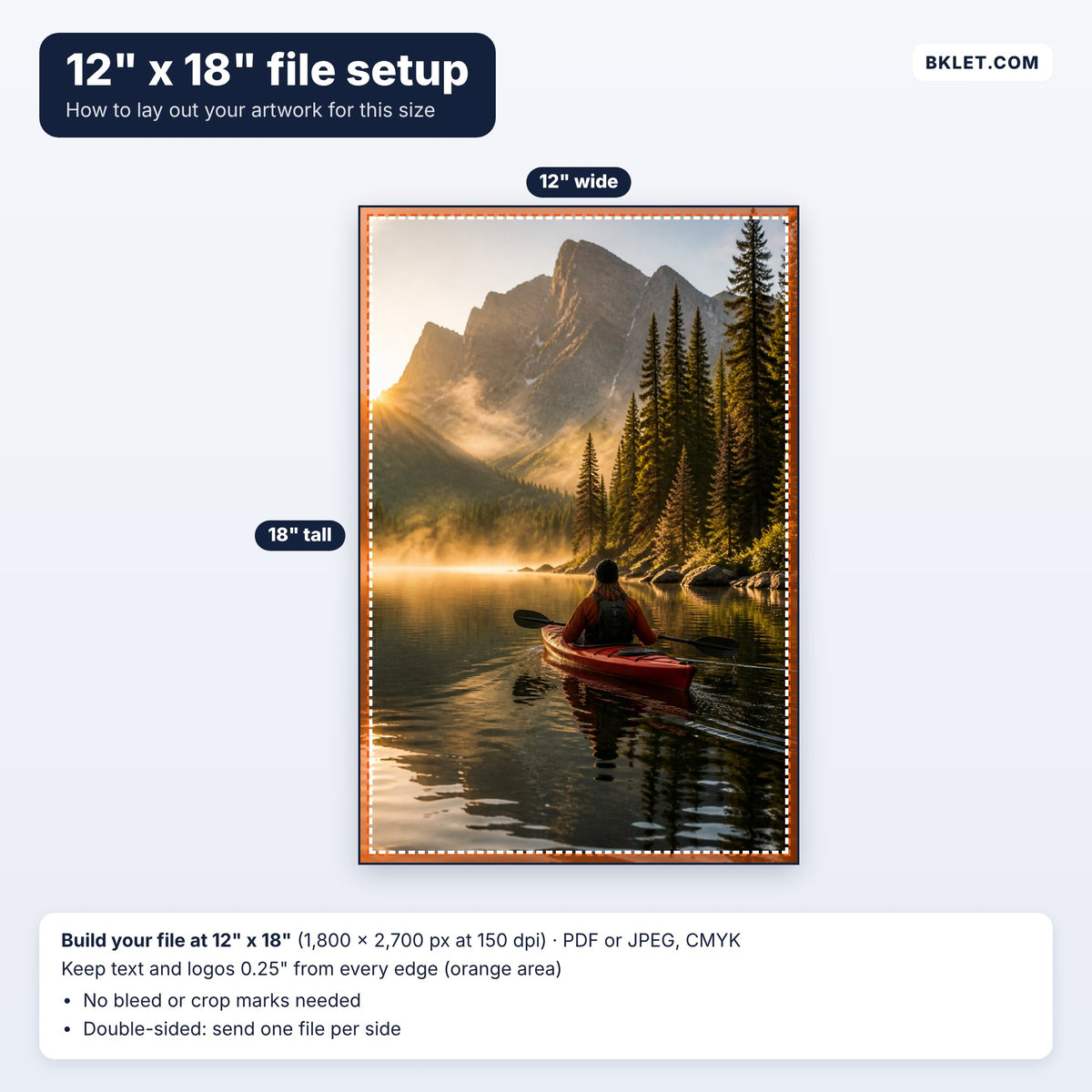 12" x 18" file setup guide