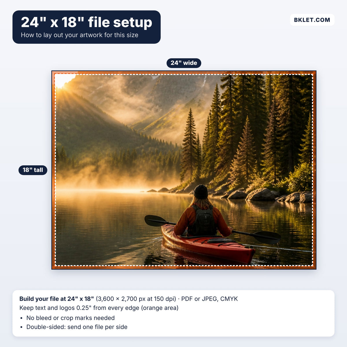 24" x 18" file setup guide