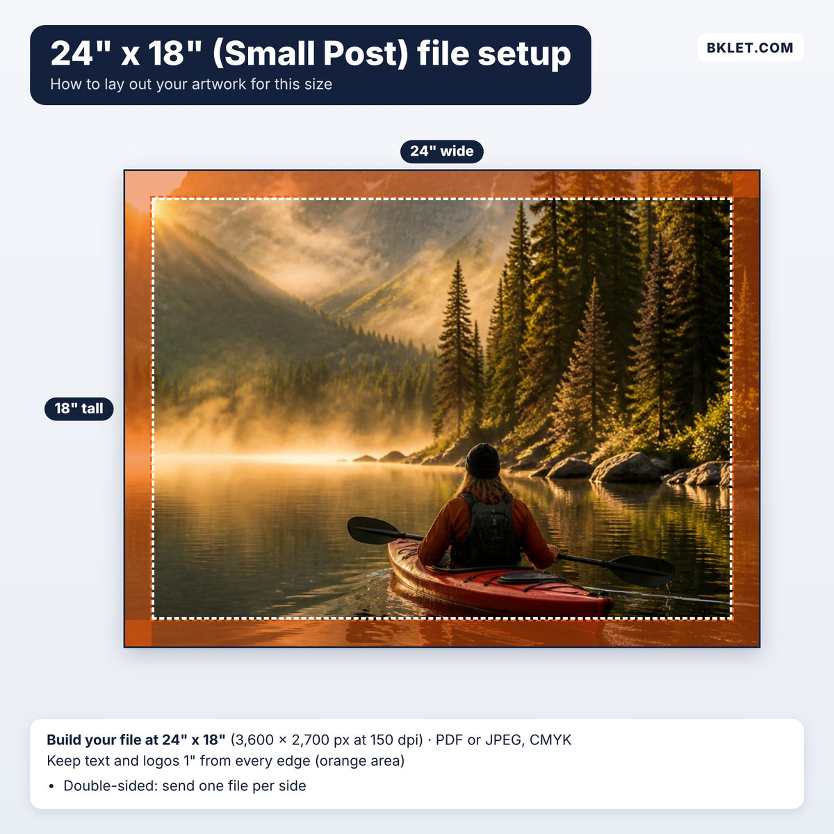 24" x 18" (Small Post) file setup guide