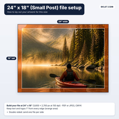 24" x 18" (Small Post) file setup guide