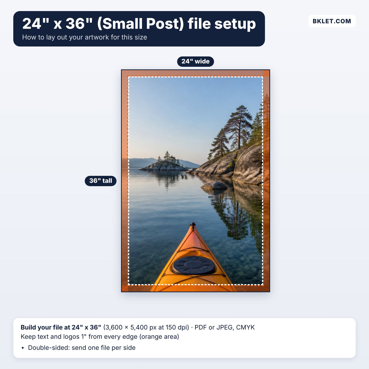 24" x 36" (Small Post) file setup guide