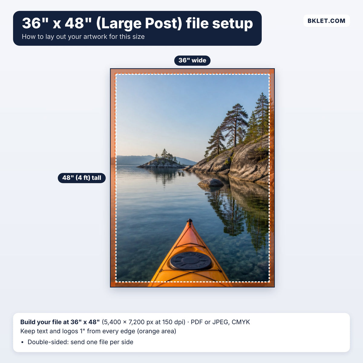 36" x 48" (Large Post) file setup guide