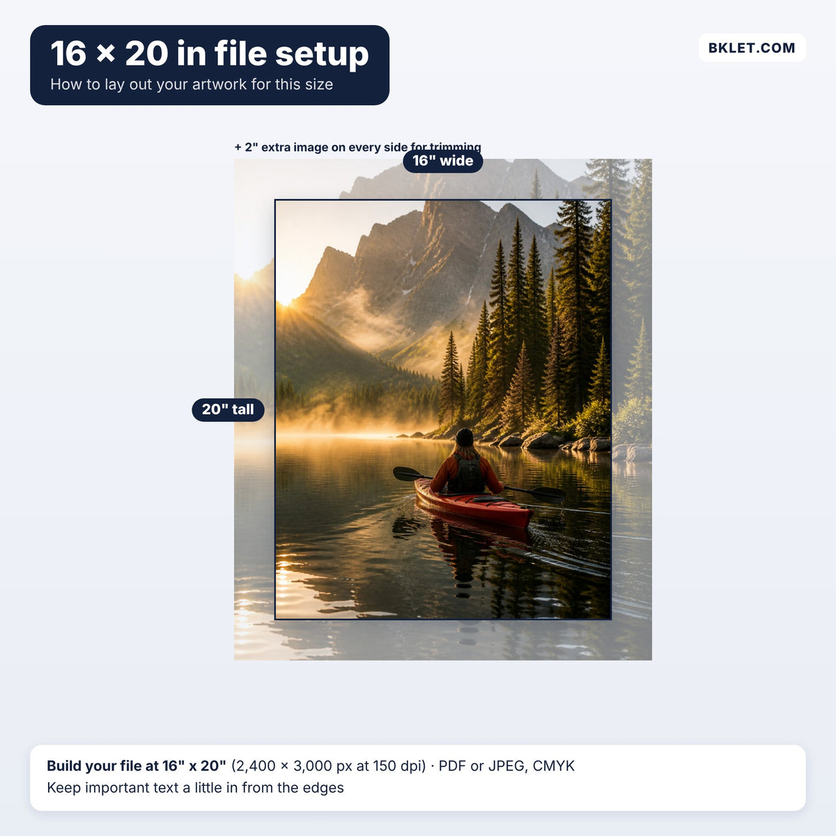 16 x 20 in file setup guide