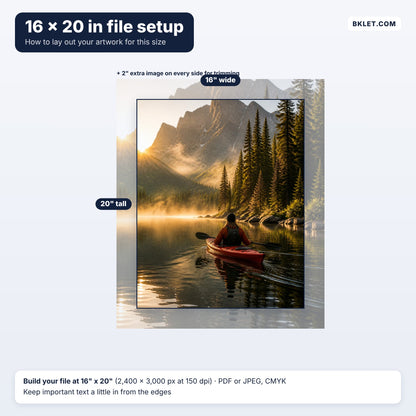 16 x 20 in file setup guide